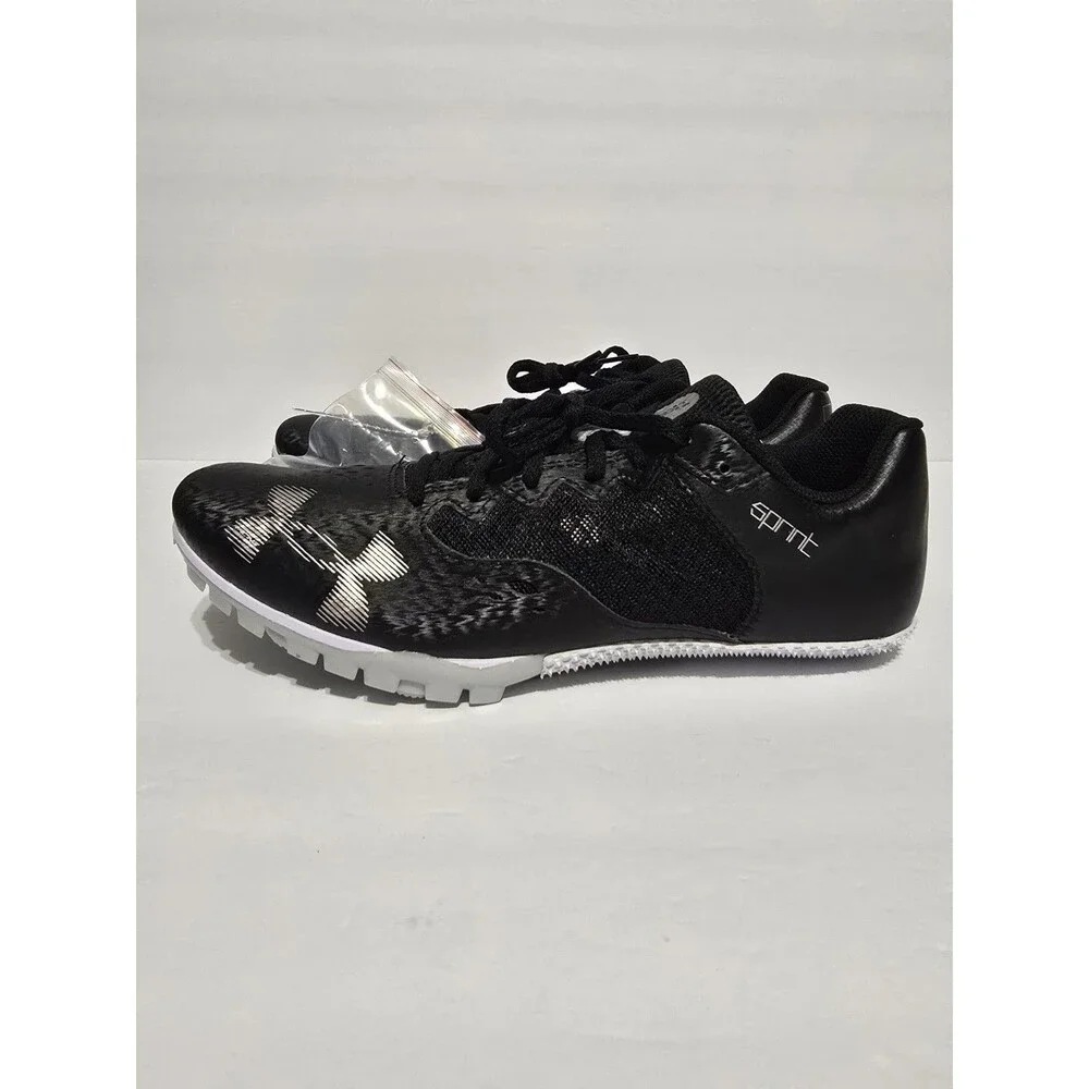 Under Armour Kick Sprint 4 UA Men's 10.5 Track & Field Spike Black / White - NEW